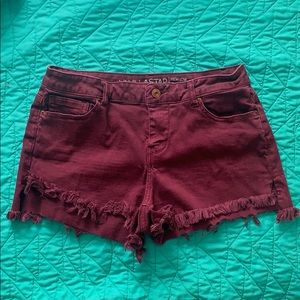 Maroon shorts